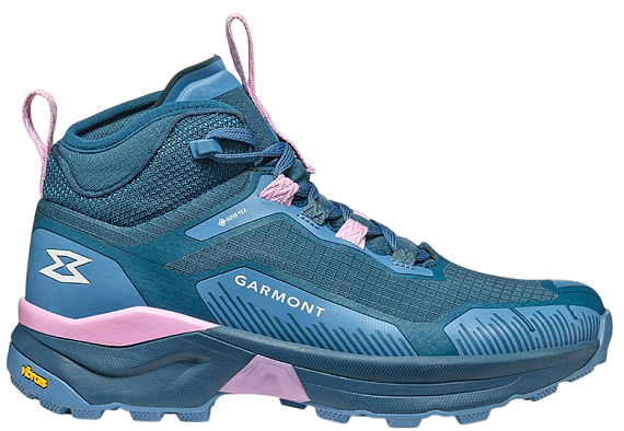 Кроссовки женские Garmont 9.81 Engage Mid Gtx Corsair Blue/Lavender Rose - Фото 1 большая