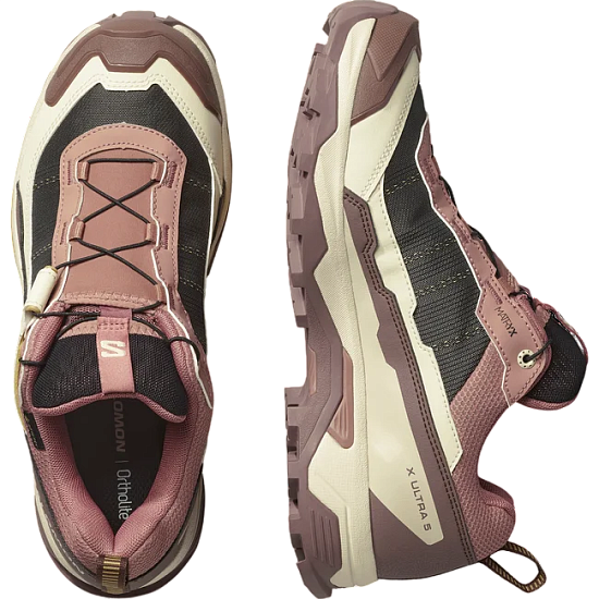 Кроссовки женские Salomon X Ultra 5 Gtx Burlwood/French Roast/Rattan - Фото 4 большая