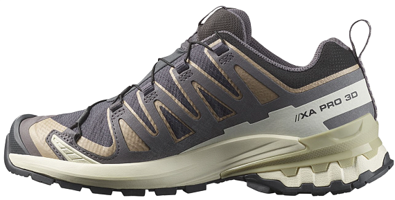 Кроссовки женские Salomon Xa Pro 3D V9 Gtx Nine Iron/Oxford Tan/Alfalfa - Фото 4 большая