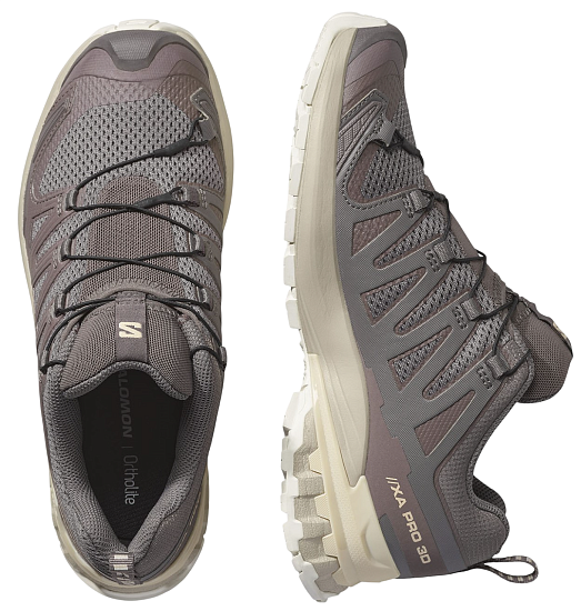 Кроссовки женские Salomon Xa Pro 3D V9 Plum Kitten/Oxford Tan/Tender Peach - Фото 2 большая