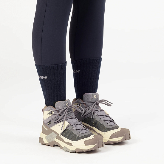 Кроссовки женские Salomon X Ultra 5 Mid Gtx Excalibur/Iron/Gull - Фото 7 большая