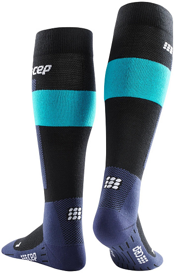Носки мужские CEP C242M Ski Merino Tall Blue - Фото 3 большая