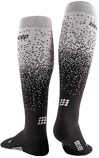 Носки женские CEP C283W Snowfall Black/Off White - Фото 2 большая