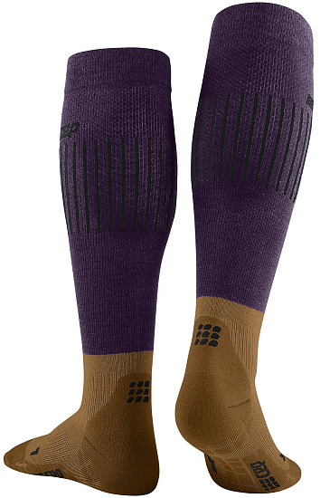 Носки мужские CEP C233M Ski Ultralight Compression Tall Purple/Brown - Фото 3 большая