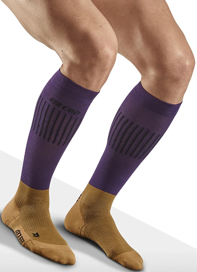 Носки мужские CEP C233M Ski Ultralight Compression Tall Purple/Brown - Фото 4 большая