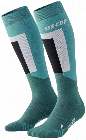 Носки женские CEP C214W Turquoise/Green - Фото 1 большая