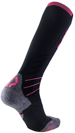 Носки женские UYN Ski Evo Race Black/Pink Paradise - Фото 2 большая