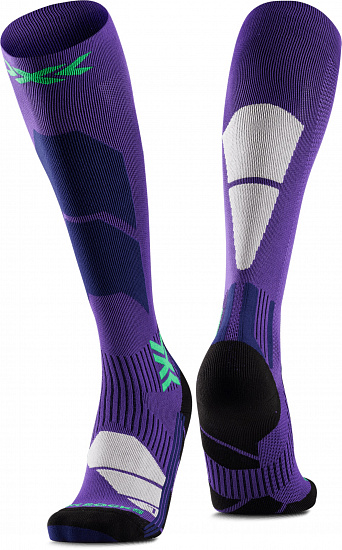 Носки женские X-Socks Ski Perform Otc Deep Purple/Light Sand - Фото 1 большая