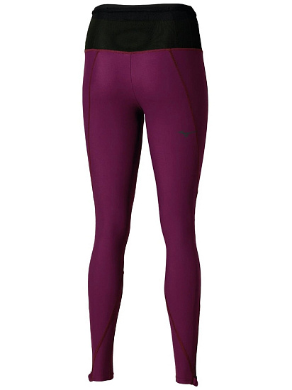 Тайтсы женские Mizuno Trail Multipocket Long Dark Purple - Фото 2 большая