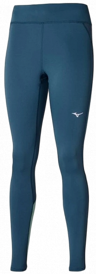Тайтсы женские Mizuno Warmalite Blue Wing Teal - Фото 1 большая