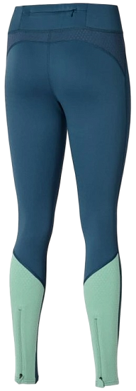 Тайтсы женские Mizuno Warmalite Blue Wing Teal - Фото 2 большая