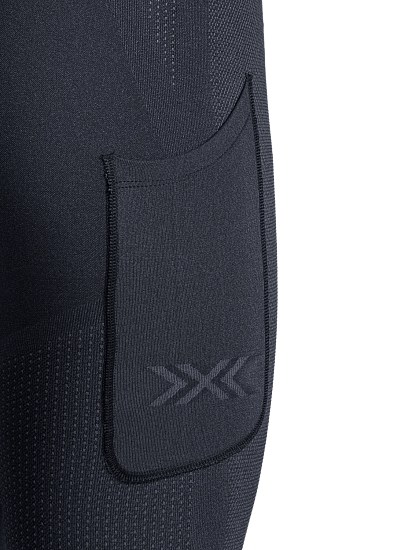Тайтсы женские X-Bionic Xceed Run Long X Black/Rhino Grey - Фото 7 большая