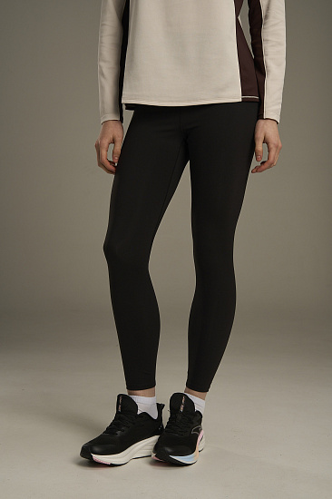 Тайтсы женские Anta Running Black - Фото 4 большая