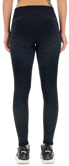 Тайтсы женские UYN Running Exceleration Wind Long Black/Cloud - Фото 2 большая