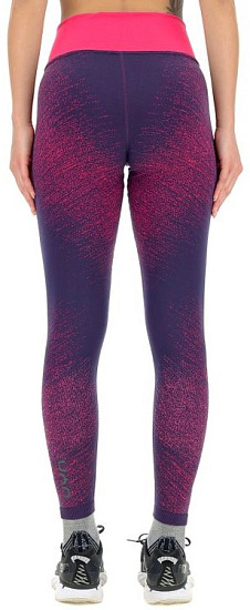 Тайтсы женские UYN Running Exceleration Long Plum/Pink Yarrow - Фото 2 большая