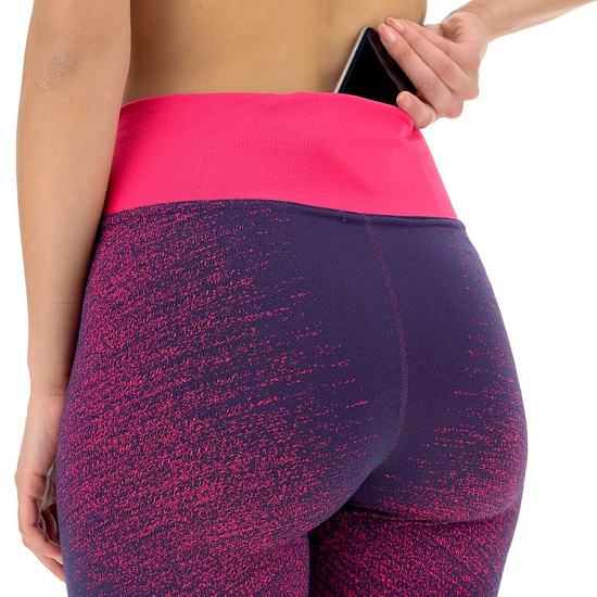 Тайтсы женские UYN Running Exceleration Long Plum/Pink Yarrow - Фото 6 большая