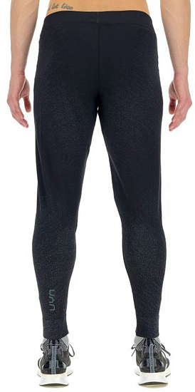 Брюки мужские UYN Running Exceleration Black/Cloud - Фото 2 большая