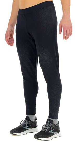 Брюки мужские UYN Running Exceleration Black/Cloud - Фото 3 большая