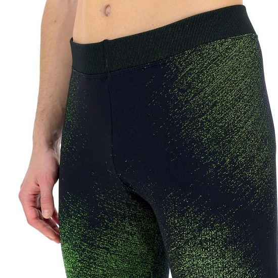 Тайтсы мужские UYN Running Exceleration Long Black/Yellow Fluo - Фото 4 большая
