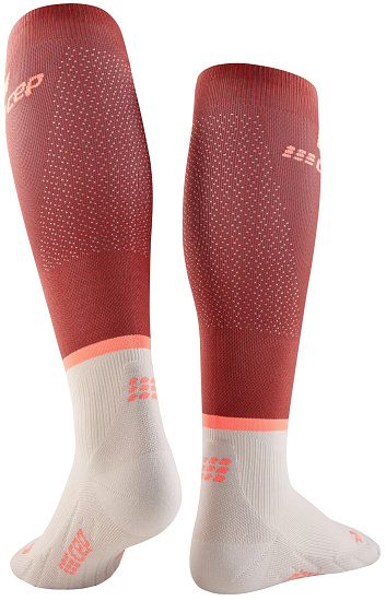 Носки женские CEP C124W The Run Compression Tall Red/Off White - Фото 3 большая