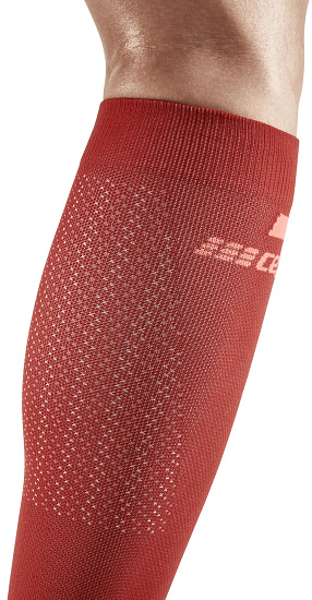 Носки женские CEP C124W The Run Compression Tall Red/Off White - Фото 6 большая