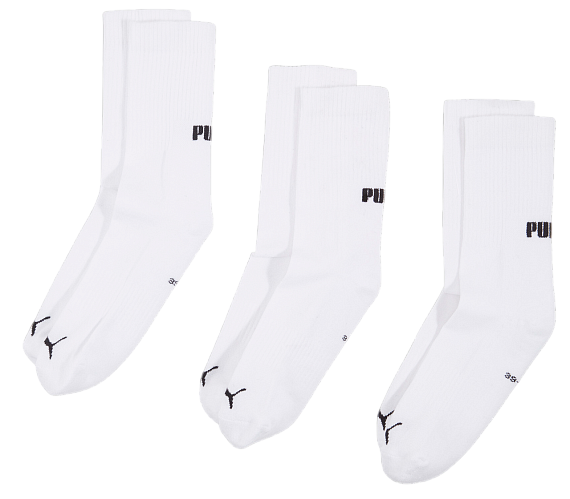 Носки Puma New Generation Cushioned Crew 3P White - Фото 1 большая