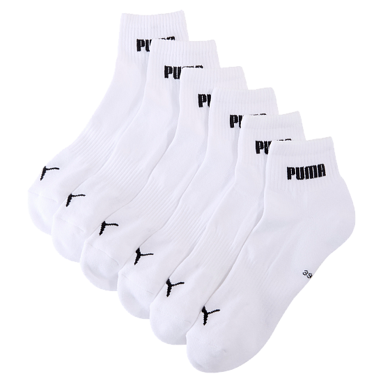 Носки Puma New Generation Cushioned Quarter 3P White - Фото 1 большая