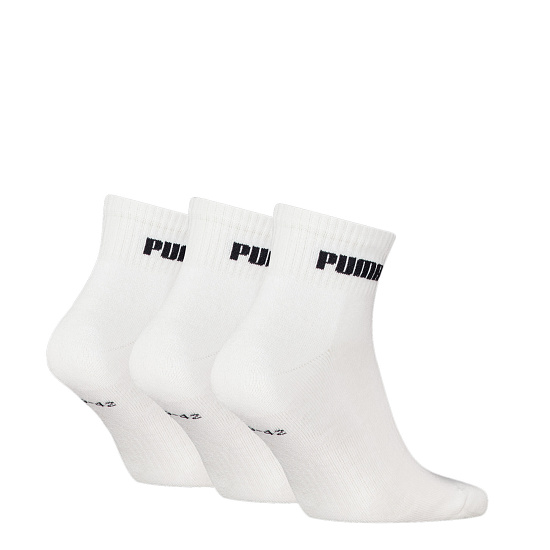 Носки Puma New Generation Cushioned Quarter 3P White - Фото 2 большая