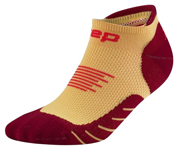 Носки женские CEP C005W Run No Show Marigold/Burgundy - Фото 1 большая
