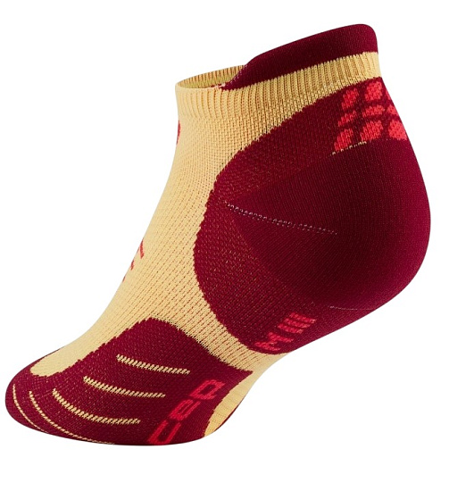Носки женские CEP C005W Run No Show Marigold/Burgundy - Фото 2 большая