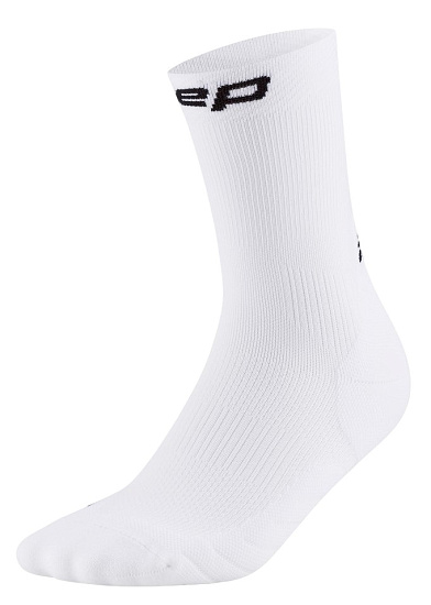Носки женские CEP C105W Core Run Mid Cut 5.0 White - Фото 1 большая