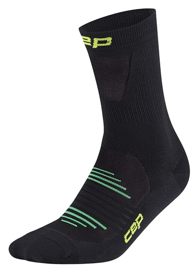 Носки женские CEP C2UPW Pro Run Ultralight Mid Cut Black - Фото 1 большая