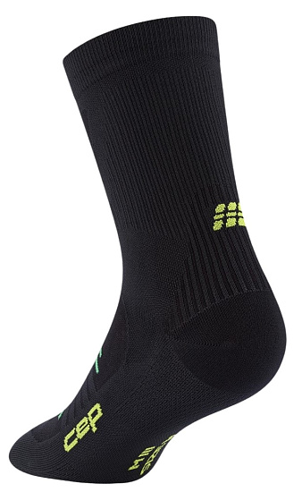Носки женские CEP C2UPW Pro Run Ultralight Mid Cut Black - Фото 2 большая