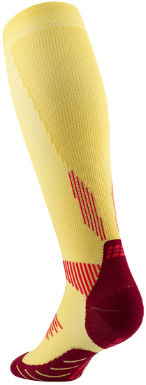 Носки женские CEP C125W Core Run Tall 5.0 Marigold/Burgundy - Фото 2 большая
