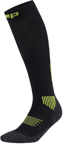 Носки мужские CEP C125M Core Run Tall 5.0 Black/Lime - Фото 1 большая