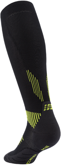 Носки мужские CEP C125M Core Run Tall 5.0 Black/Lime - Фото 2 большая