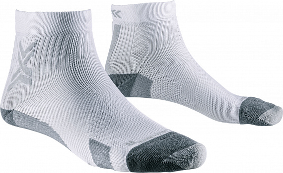 Носки X-Socks Run Discover Ankle Arctic White/Pearl Grey - Фото 1 большая