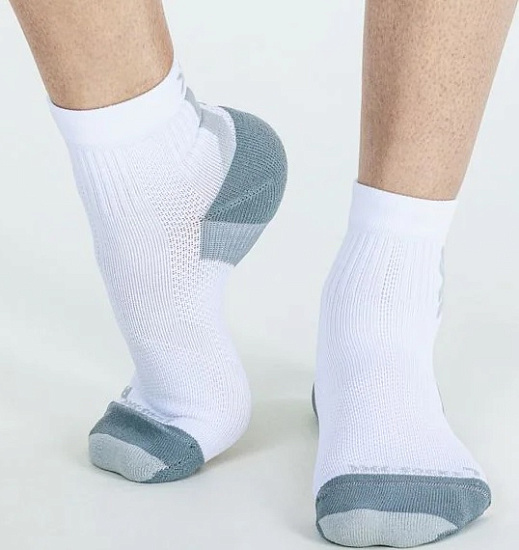 Носки X-Socks Run Discover Ankle Arctic White/Pearl Grey - Фото 2 большая