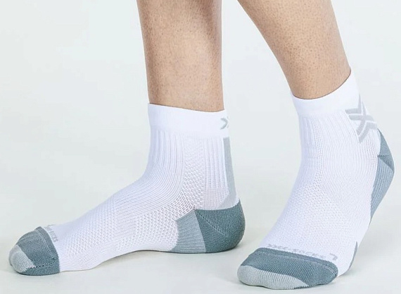 Носки X-Socks Run Discover Ankle Arctic White/Pearl Grey - Фото 4 большая