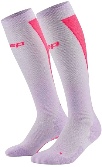 Носки женские CEP C1UUW Run Ultralight Compression Tall 4.0 Lilac/Pink - Фото 3 большая