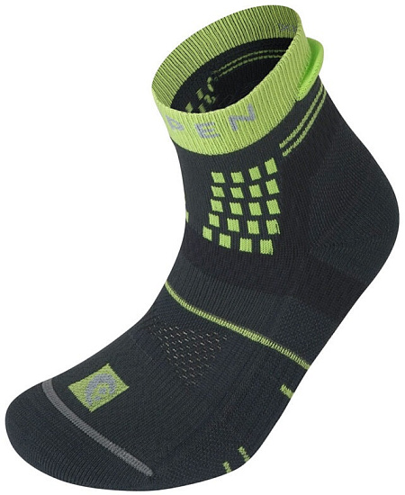 Носки женские Lorpen Trail Running Padded Eco X3TPWC Anthracite/Green - Фото 1 большая