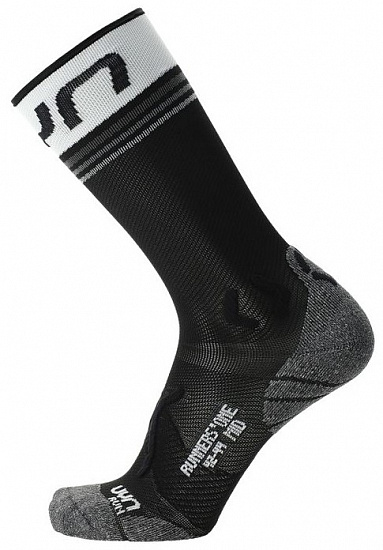 Носки мужские UYN Runner'S One Mid Black/White - Фото 1 большая