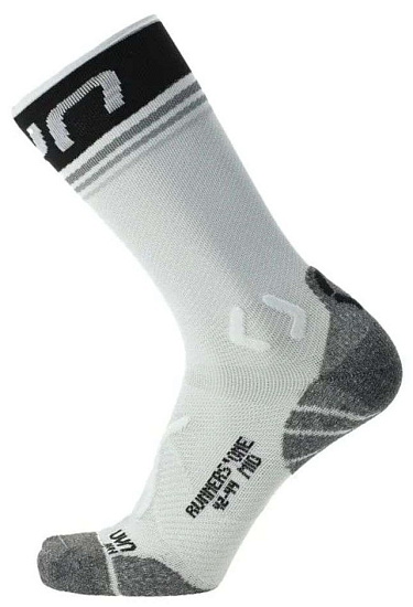 Носки женские UYN Runner'S One Mid White/Black - Фото 2 большая