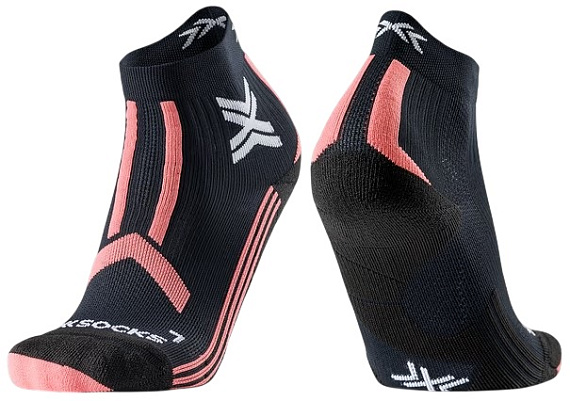 Носки женские X-Socks Trailrun Discover Ankle Black/Dusty Rose - Фото 1 большая