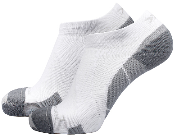 Носки X-Socks Run Perform Low Cut Arctic White/Pearl Grey - Фото 1 большая