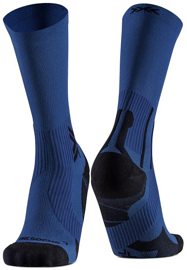 Носки X-Socks Run Discover Crew Marine/X Black - Фото 1 большая