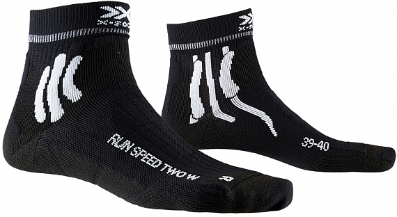 Носки женские X-Socks Run Speed Two Opal Black - Фото 1 большая