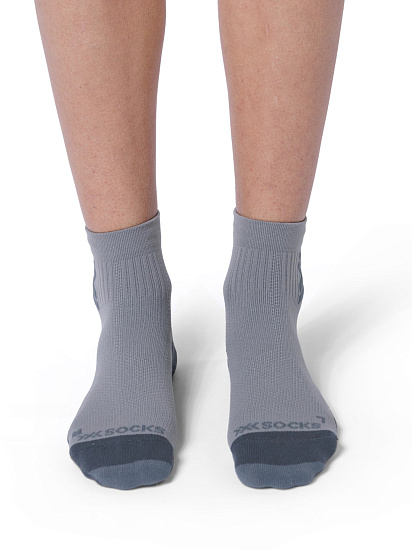 Носки X-Socks Run Discover Ankle Raincloud/X Black - Фото 2 большая