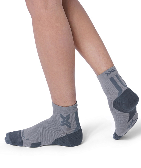 Носки X-Socks Run Discover Ankle Raincloud/X Black - Фото 3 большая