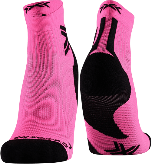 Носки X-Socks Run Discover Ankle Fluo Pink/X Black - Фото 1 большая